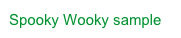 Spooky Wooky sample